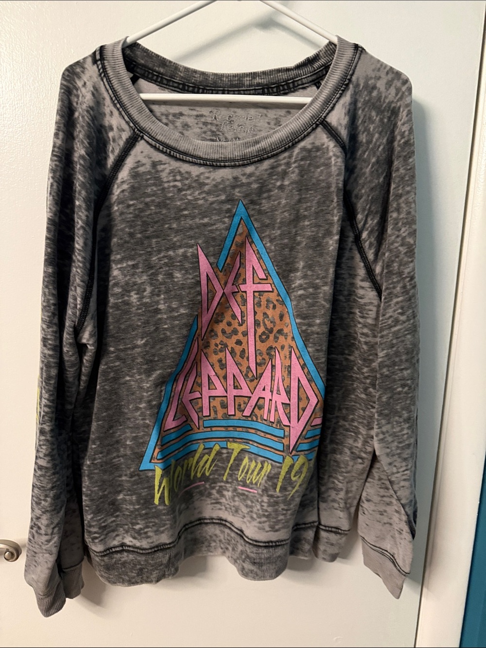 Recycled Karma Gray Long Sleeve Def Leppard Graphic Long Sleeve Tee
